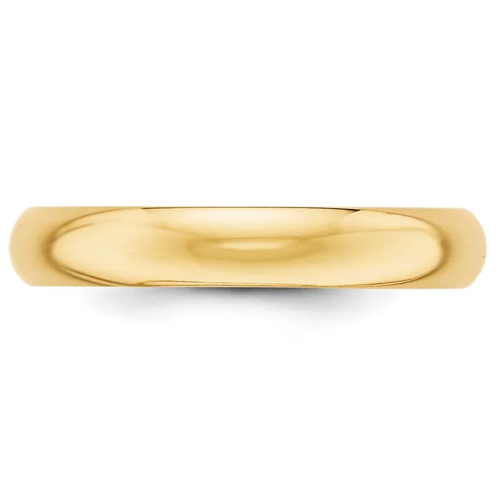 Solid 10K Yellow Gold 4mm HalfRound Wedding MensWomens Wedding Band Ring Size 4 Goldia Rings Solid 10K Yellow Gold 4mm HalfRound Wedding MensWomens Wedding Band Ring Size 4 Goldia Rings