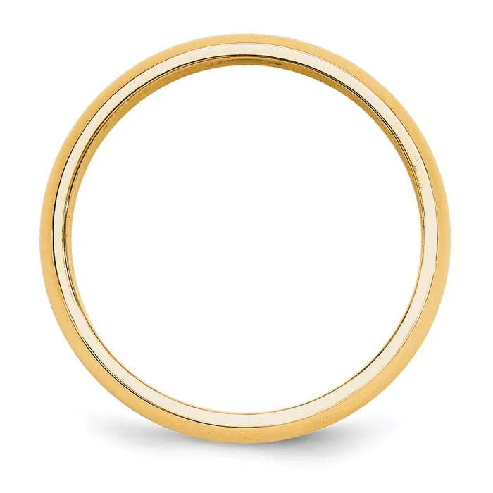 Solid 10K Yellow Gold 5mm Half Round MensWomens Wedding Band Ring Size 125 Goldia Rings Solid 10K Yellow Gold 5mm Half Round MensWomens Wedding Band Ring Size 125 Goldia Rings