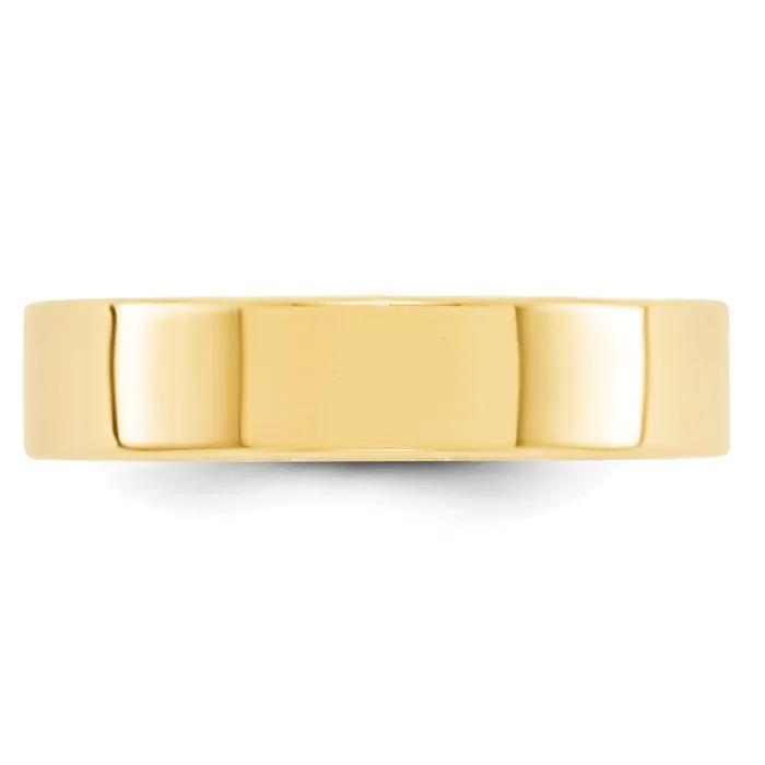 Solid 10K Yellow Gold 5mm Light Weight Flat MensWomens Wedding Band Ring Size 95 Goldia Rings Solid 10K Yellow Gold 5mm Light Weight Flat MensWomens Wedding Band Ring Size 95 Goldia Rings