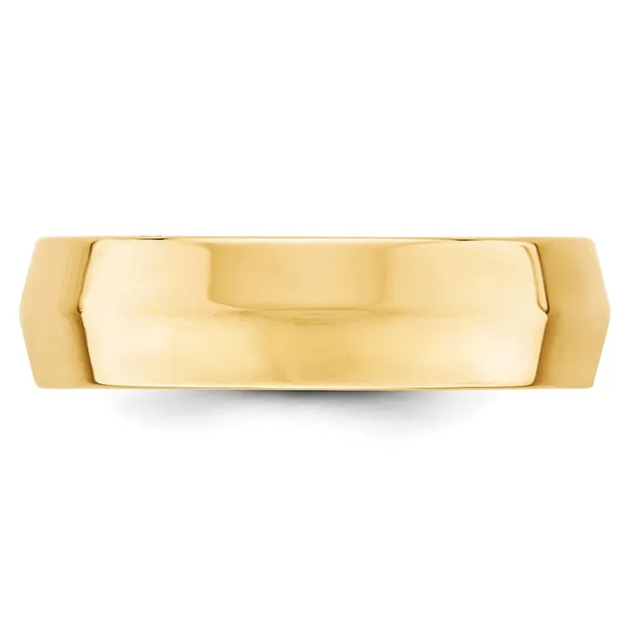 Solid 10K Yellow Gold 6mm Knife Edge Comfort Fit MensWomens Wedding Band Ring Size 135 Goldia Rings Solid 10K Yellow Gold 6mm Knife Edge Comfort Fit MensWomens Wedding Band Ring Size 135 Goldia Rings