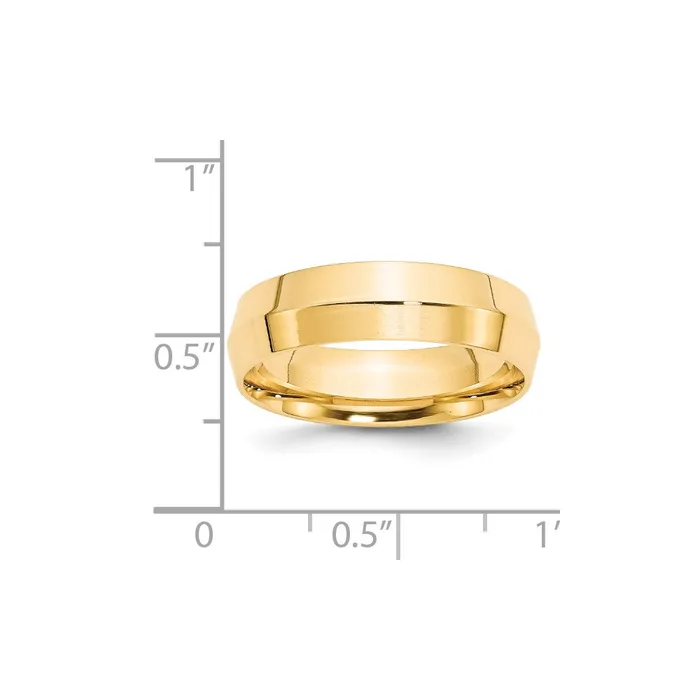 Solid 10K Yellow Gold 6mm Knife Edge Comfort Fit MensWomens Wedding Band Ring Size 135 Goldia Rings Solid 10K Yellow Gold 6mm Knife Edge Comfort Fit MensWomens Wedding Band Ring Size 135 Goldia Rings