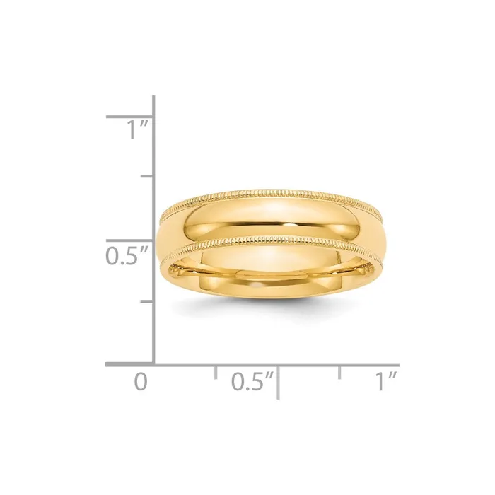 Solid 10K Yellow Gold 6mm Milgrain Comfort Wedding MensWomens Wedding Band Ring Size 105 Goldia Rings Solid 10K Yellow Gold 6mm Milgrain Comfort Wedding MensWomens Wedding Band Ring Size 105 Goldia Rings