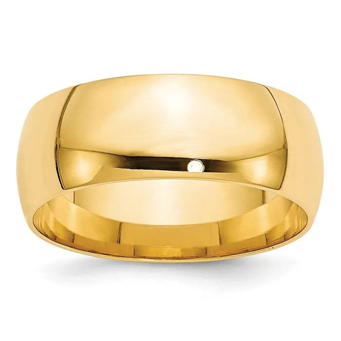 Solid 10K Yellow Gold 8mm Light Weight Comfort Fit MensWomens Wedding Band Ring Size 75 Goldia Rings Solid 10K Yellow Gold 8mm Light Weight Comfort Fit MensWomens Wedding Band Ring Size 75 Goldia Rings