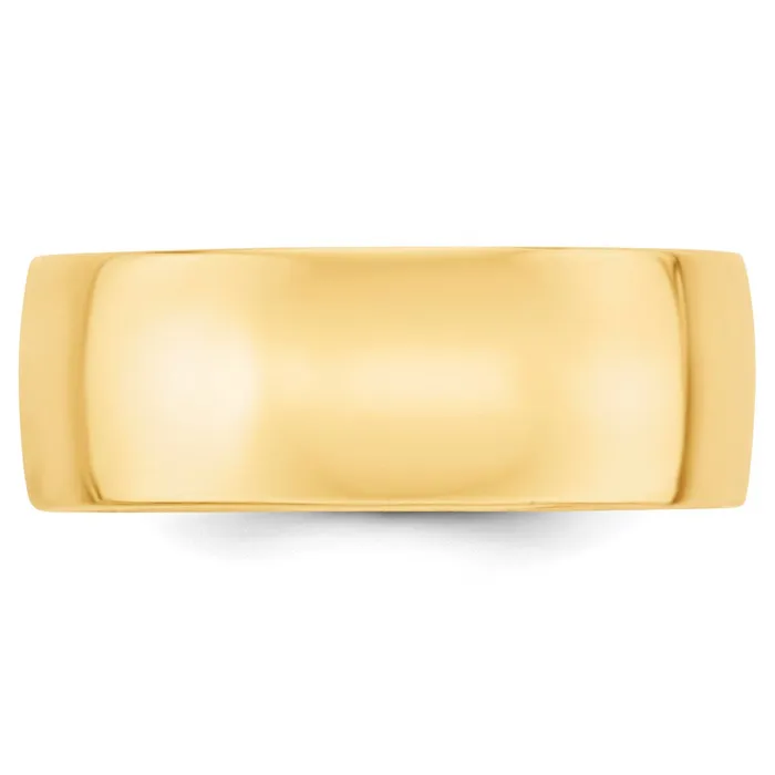 Solid 10K Yellow Gold 8mm Light Weight Comfort Fit MensWomens Wedding Band Ring Size 75 Goldia Rings Solid 10K Yellow Gold 8mm Light Weight Comfort Fit MensWomens Wedding Band Ring Size 75 Goldia Rings