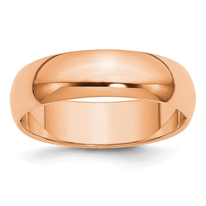 Solid 10K Yellow Gold Rose Gold 6mm HalfRound Wedding MensWomens Wedding Band Ring Size 85 Goldia Rings Solid 10K Yellow Gold Rose Gold 6mm HalfRound Wedding MensWomens Wedding Band Ring Size 85 Goldia Rings