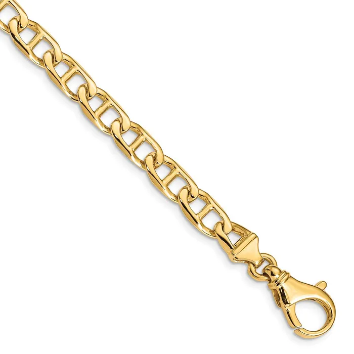 Solid 14K Yellow Gold 18 inch 65mm Hand Polished Fancy Link with Fancy Lobster Clasp Chain Necklace MDS Necklaces Solid 14K Yellow Gold 18 inch 65mm Hand Polished Fancy Link with Fancy Lobster Clasp Chain Necklace MDS Necklaces