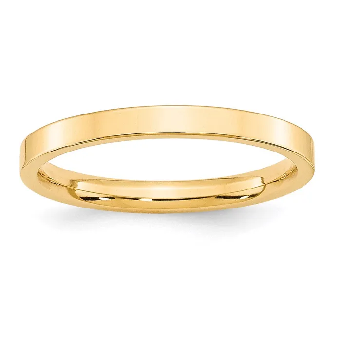 Solid 14K Yellow Gold 25mm Standard Flat Comfort Fit MensWomens Wedding Band Ring Size 105 Goldia Rings Solid 14K Yellow Gold 25mm Standard Flat Comfort Fit MensWomens Wedding Band Ring Size 105 Goldia Rings