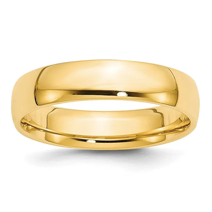 Solid 14K Yellow Gold 5mm Light Weight Comfort Fit MensWomens Wedding Band Ring Size 65 Goldia Rings Solid 14K Yellow Gold 5mm Light Weight Comfort Fit MensWomens Wedding Band Ring Size 65 Goldia Rings