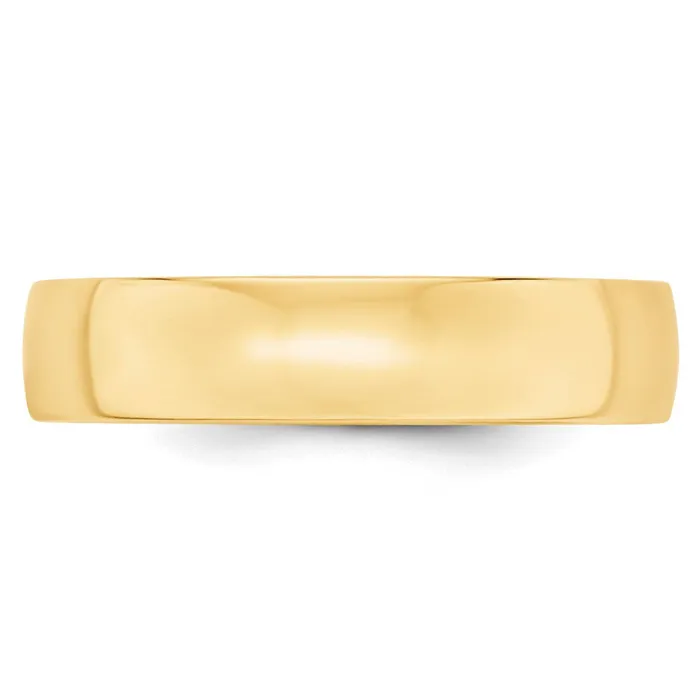 Solid 14K Yellow Gold 5mm Light Weight Comfort Fit MensWomens Wedding Band Ring Size 65 Goldia Rings Solid 14K Yellow Gold 5mm Light Weight Comfort Fit MensWomens Wedding Band Ring Size 65 Goldia Rings