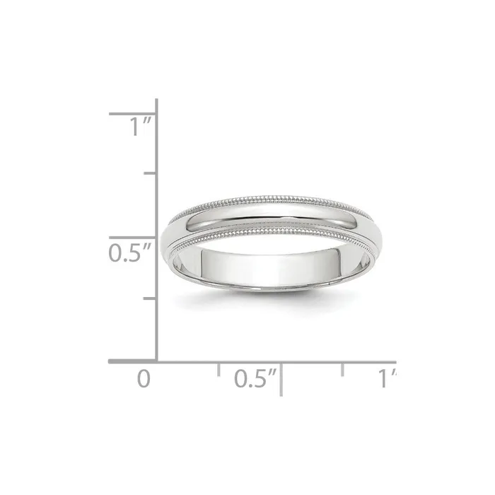 Solid 14K Yellow Gold White Gold 4mm Milgrain MensWomens Wedding Band Ring Size 6 Goldia Rings Solid 14K Yellow Gold White Gold 4mm Milgrain MensWomens Wedding Band Ring Size 6 Goldia Rings