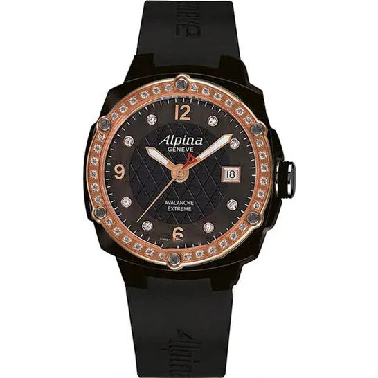 Watches JMS always Original Alpina Avalanche Extreme Black Mother of Pearl Dial Ladies Watch AL240MPBD3FBAEDC4