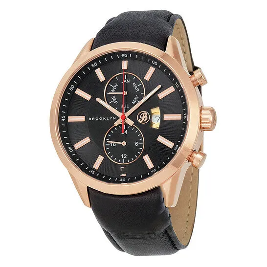 Watches JMS always Original Brooklyn Watch Co Fulton Black Dial Black Leather Swiss Quartz Mens Watch FLRGBKBK Watches JMS always Original Brooklyn Watch Co Fulton Black Dial Black Leather Swiss Quartz Mens Watch FLRGBKBK