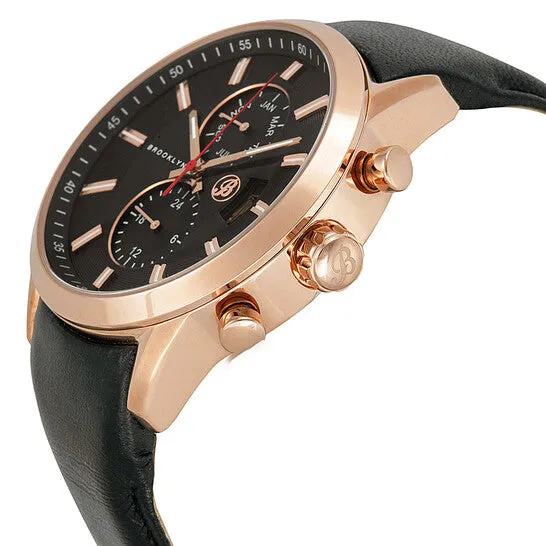 Watches JMS always Original Brooklyn Watch Co Fulton Black Dial Black Leather Swiss Quartz Mens Watch FLRGBKBK Watches JMS always Original Brooklyn Watch Co Fulton Black Dial Black Leather Swiss Quartz Mens Watch FLRGBKBK