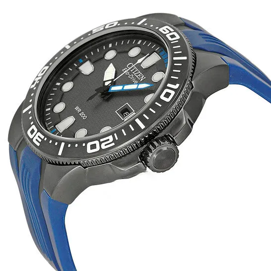 Watches JMS always Original Citizen Eco Drive Black Dial Blue Rubber Mens Watch BN009702H Watches JMS always Original Citizen Eco Drive Black Dial Blue Rubber Mens Watch BN009702H