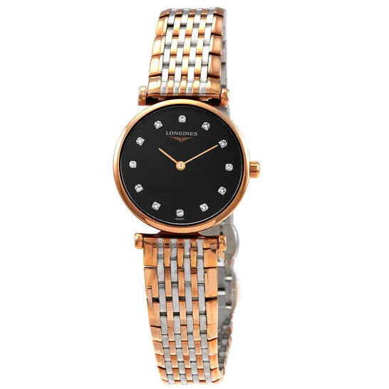 Watches JMS always Original Longines La Grande Classique Quartz Diamond Black Dial Ladies Watch L42091577 Watches JMS always Original Longines La Grande Classique Quartz Diamond Black Dial Ladies Watch L42091577
