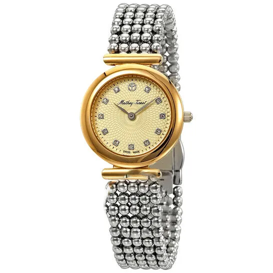 Watches JMS always Original MatheyTissot Allure Crystal Gold Dial Ladies Watch D539BDI Watches JMS always Original MatheyTissot Allure Crystal Gold Dial Ladies Watch D539BDI