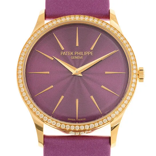 Watches JMS always Original Patek Philippe Calatrava Automatic Diamond Purple Dial Ladies Watch 4997200R001 Watches JMS always Original Patek Philippe Calatrava Automatic Diamond Purple Dial Ladies Watch 4997200R001