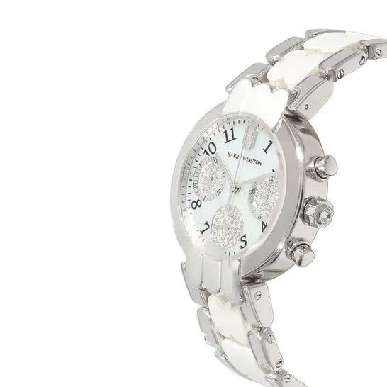 Watches JMS always Original Preowned Harry Winston Premier Chronograph Quartz White Dial Ladies Watch 200UCQ32W Watches JMS always Original Preowned Harry Winston Premier Chronograph Quartz White Dial Ladies Watch 200UCQ32W