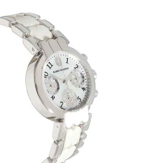 Watches JMS always Original Preowned Harry Winston Premier Chronograph Quartz White Dial Ladies Watch 200UCQ32W Watches JMS always Original Preowned Harry Winston Premier Chronograph Quartz White Dial Ladies Watch 200UCQ32W