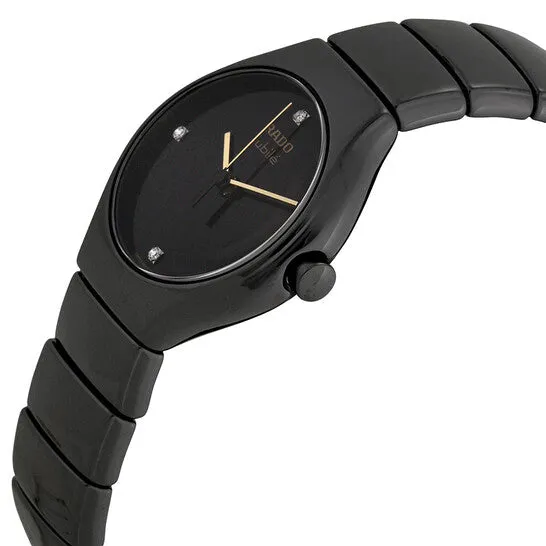 Watches JMS always Original Rado True Black Dial Diamond Ceramic Ladies Watch R27655752 Watches JMS always Original Rado True Black Dial Diamond Ceramic Ladies Watch R27655752