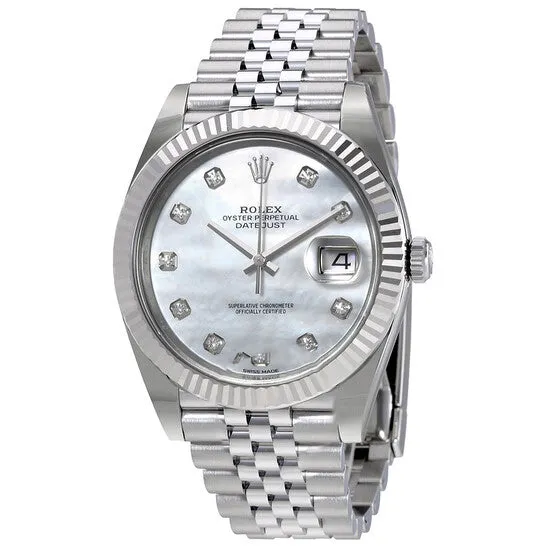 Watches JMS always Original Rolex Oyster Perpetual Datejust White Mother Of Pearl Diamond Dial Mens Watch 126334MDJ Watches JMS always Original Rolex Oyster Perpetual Datejust White Mother Of Pearl Diamond Dial Mens Watch 126334MDJ