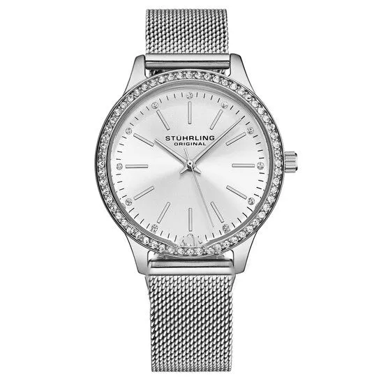 Watches JMS always Original Stuhrling Original Symphony Quartz Silver Dial Ladies Watch M18006 Watches JMS always Original Stuhrling Original Symphony Quartz Silver Dial Ladies Watch M18006