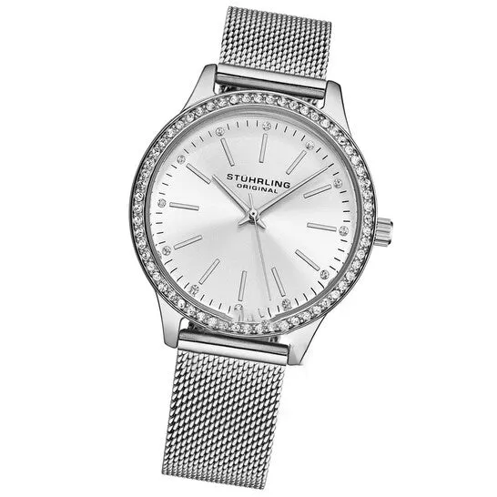 Watches JMS always Original Stuhrling Original Symphony Quartz Silver Dial Ladies Watch M18006 Watches JMS always Original Stuhrling Original Symphony Quartz Silver Dial Ladies Watch M18006