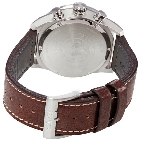 Watches Original Citizen Chronograph EcoDrive Blue Dial Brown Leather Mens Watch CA421041L JMS always Watches Original Citizen Chronograph EcoDrive Blue Dial Brown Leather Mens Watch CA421041L JMS always